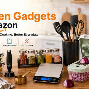 Variety of kitchen tools and gadgets
