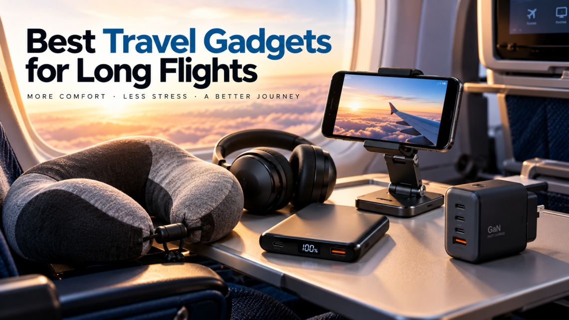 Travel gadgets for comfortable flights