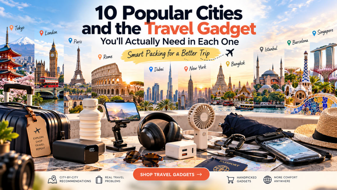 Travel gadgets for popular city destinations