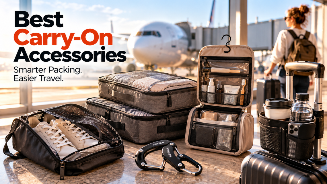 Travel accessories for efficient packing.